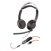 HP Poly Blackwire C5220 Stereo UC Headset (USB-A & 3.5mm) - 80R97AA