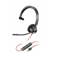 HP Poly Blackwire BW3310 UC Monaural USB-A Corded Headset 213928-01