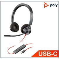 HP Poly BLACKWIRE 3320, UC, STEREO USB-C CORDED HEADSET - 76J18AA