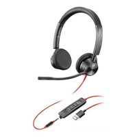 HP Poly Blackwire 3325-M UC Headset (USB & 3.5mm)