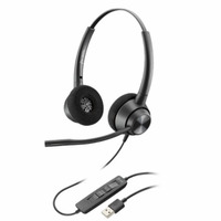 HP Poly EncorePro EP320 Binaural USB-A Corded Headset with Inline Control 214570-01