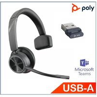 HP Poly Voyager 4310 UC, 218470-02 Teams certified, Monaural, Wireless, Noise canceling boom, Acoustice Fence, SoundGuard