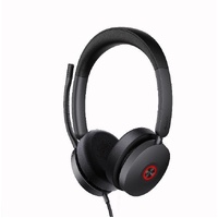 Yealink UH48 UC USB Wired Headset Hybrid Active Noise Cancellation, Four-Microphone Noise-canceling Technology,  Swift Plug & Play All-Day Comfort