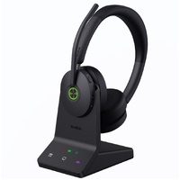 YEALINK BLUETOOTH DECT (WH68) UC HEADSET, 4-MIC FOR HYBRID ANC, 4-MIC NOISE CANCELLATION
