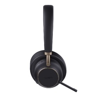 Yealink BH76 Plus Teams Black USB-C/A Bluetooth Stereo Headset, 5Mic Beamforming Noise Cancellation Talk time up to 35h, Bluetooth 5.3 USB-C/A Dongle