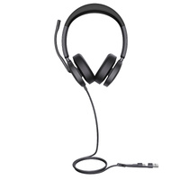 Yealink UH48 Teams USB Wired Headset Hybrid Active Noise Cancellation, Four-Microphone Noise-canceling Technology,  Swift Plug & Play All-Day Comfort