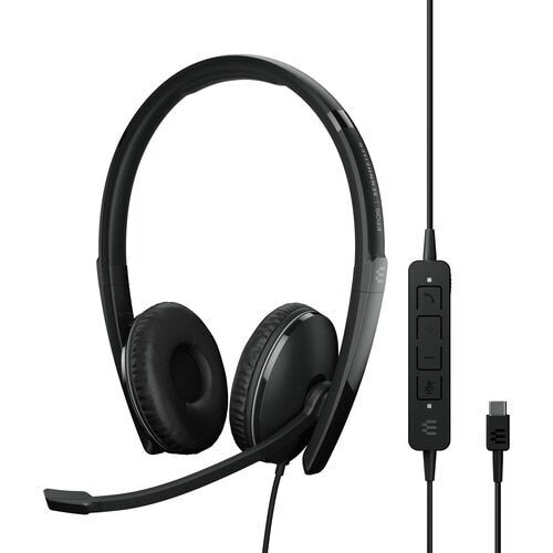 EPOS UC ADAPT 160 ANC Stereo Corded Headset | USB-C + USB-A | ANC