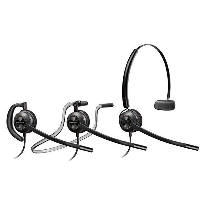 HP Poly EncorePro HW540D Convertible Wideband Monaural NC Corded Headset