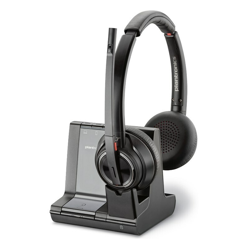 HP Poly Savi W8220-M Stereo Wireless DECT Headset System - Skype Certified - 8D3F5AA