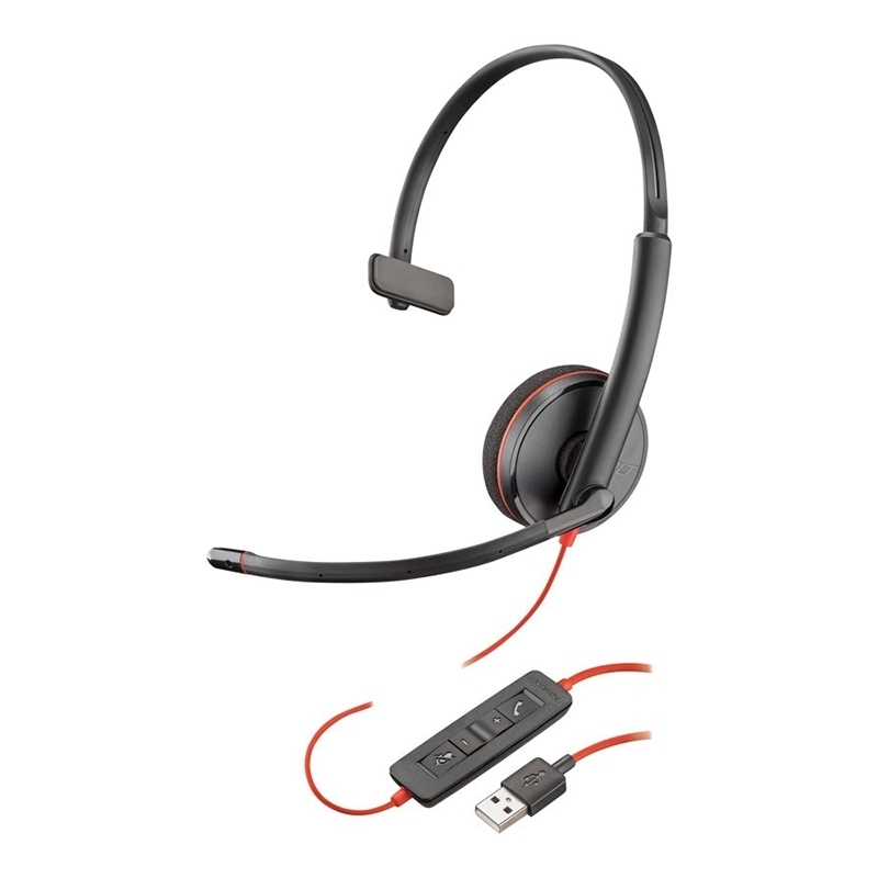 HP Poly Blackwire C3210 UC Mono USB Headset