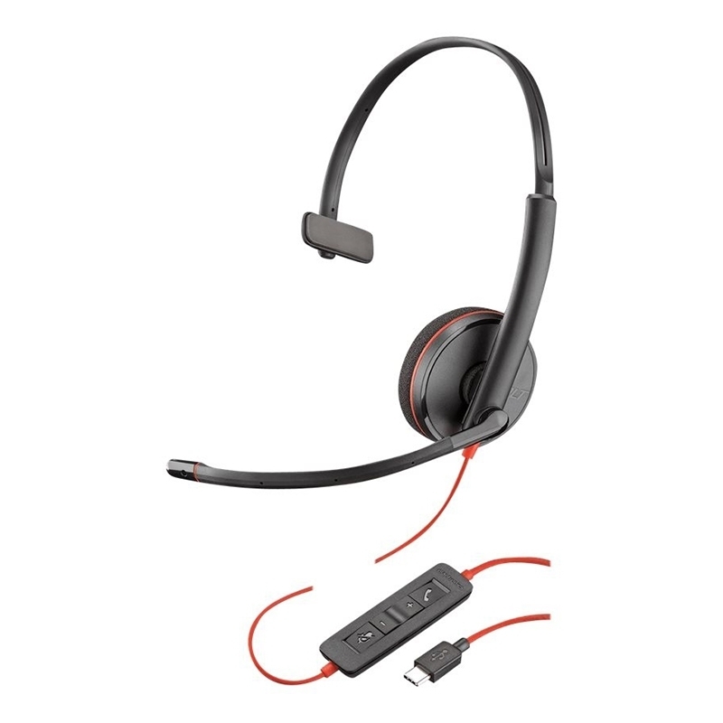 HP Poly Blackwire C3210 UC Mono USB-C Headset