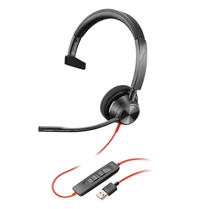 HP Poly Blackwire 3310-M UC Mono USB Headset - 767F7AA