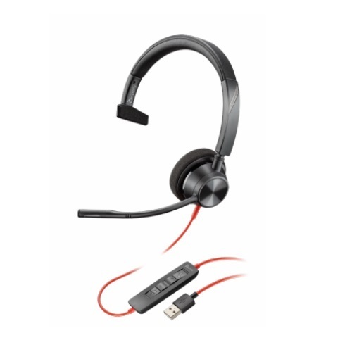 HP Poly Blackwire BW3310 UC Monaural USB-A Corded Headset 213928-01