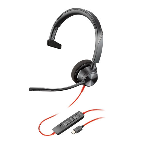 HP Poly Blackwire 3310 USB-C Wired Monaural Headset 213929-01