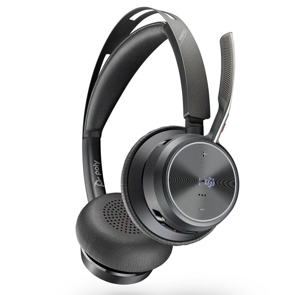 HP Poly Voyager Focus 2 UC Wireless Headset With Active Noise Cancellation, MS Teams, USB-C