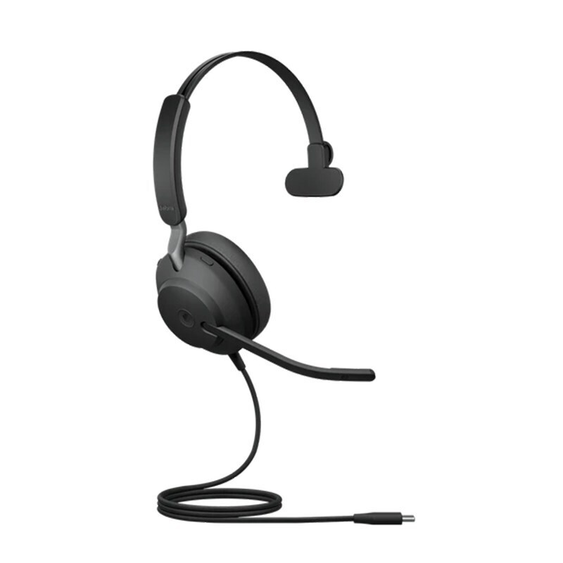 Jabra Evolve2 40 MS Mono USB-C Headset - Black