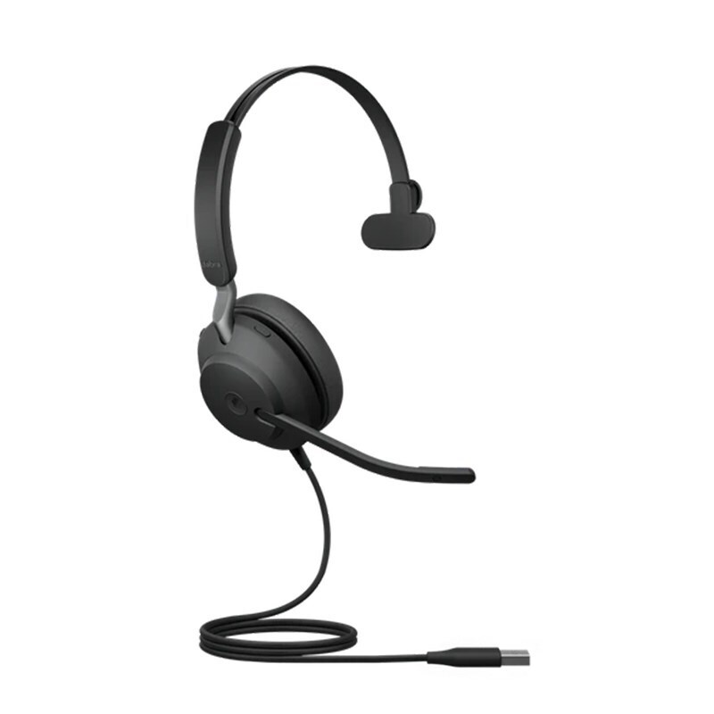 Jabra Evolve2 40 MS Mono USB Headset - Black