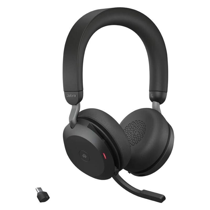 Jabra Evolve2 75 MS ANC Stereo Bluetooth Headset (USB-C Dongle)