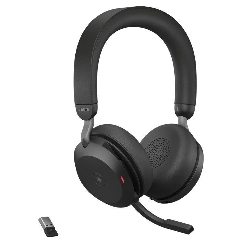 Jabra Evolve2 75 MS ANC Stereo Bluetooth Headset (USB Dongle)