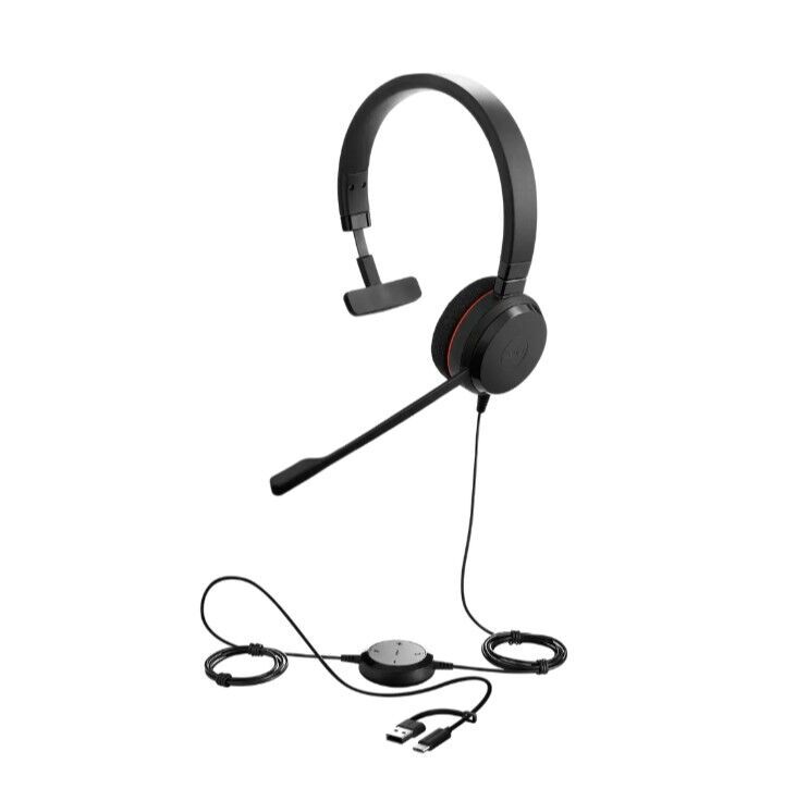 Jabra Evolve 20 SE MS Teams Mono USB-C/A Wired Headset