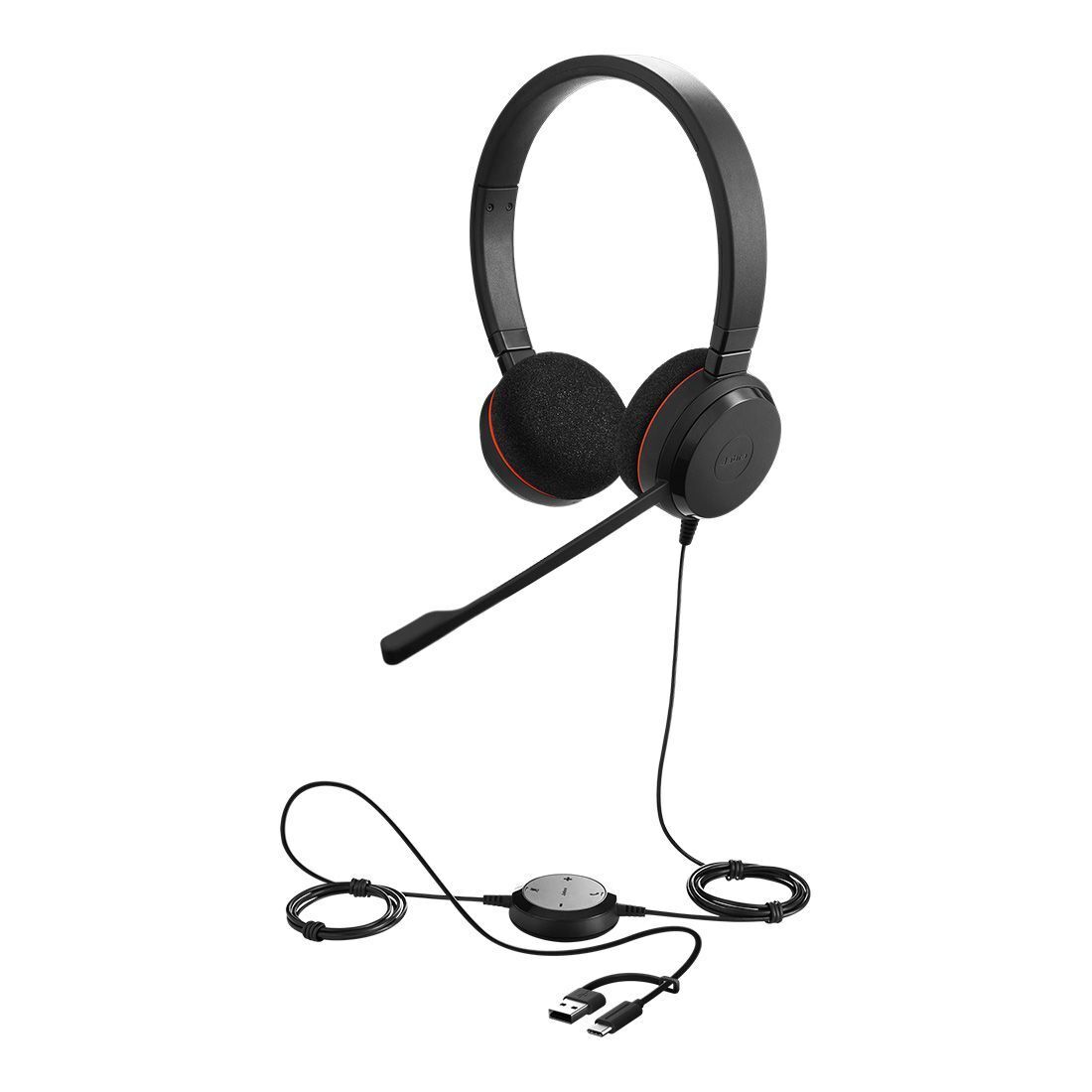 Jabra Evolve 20 SE MS Teams Stereo USB-C/A Wired Headset