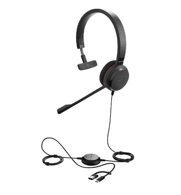 Jabra Evolve 30 II MS Teams Mono USB-C/A Wired Headset