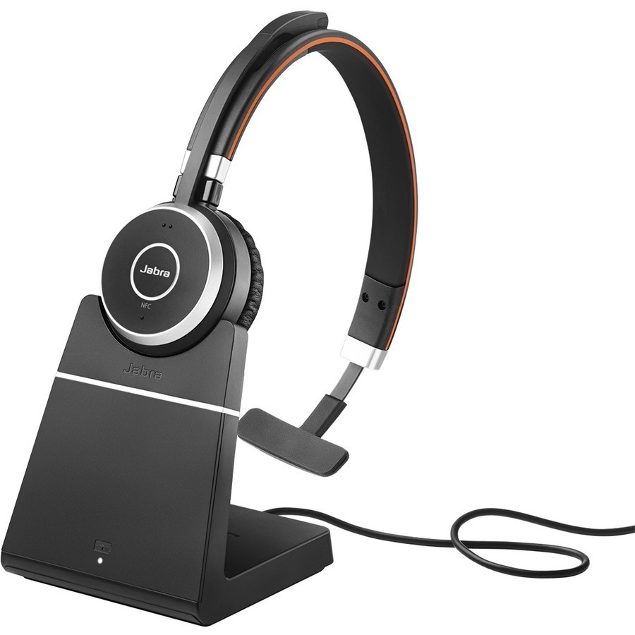 JABRA WIRELESS EVOLVE 65 SE M S MONO BLUETOOTH HEADSET W/CHARGE STAND + BT DONGLE - 6593-833-399
