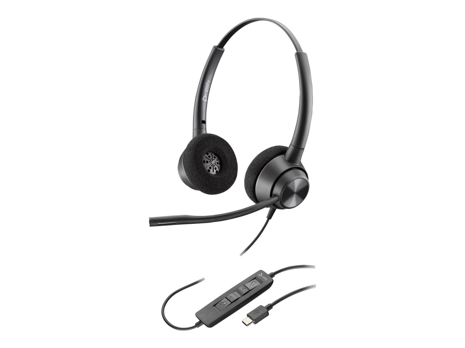 Poly UC EncorePro EP320 Stereo Corded Headset | USB-A