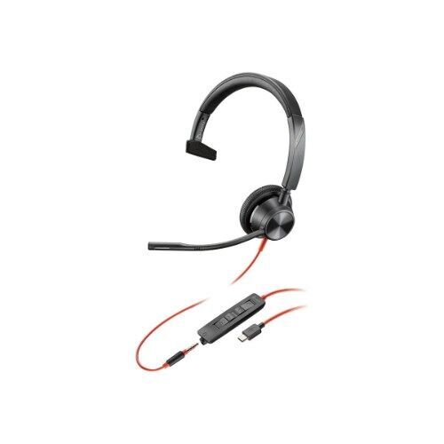 Poly UC Blackwire 3315 Mono Corded Headset | USB-C + 3.5mm