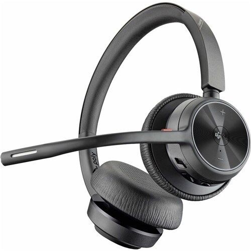 Poly MS Voyager 4320 Stereo Wireless Headset + Charging Stand | BT700 USB-C Dongle