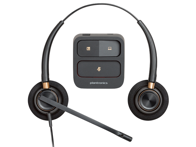Poly UC EncorePro HW520 Stereo Corded Headset | Noise-Cancelling | Quick Disconnect