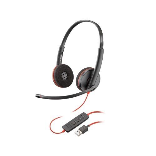 Poly UC Blackwire 3220 Stereo Corded Headset | USB-A