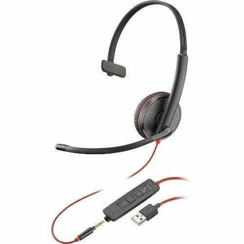 Poly UC Blackwire 3215 Mono Corded Headset | USB-A + 3.5mm