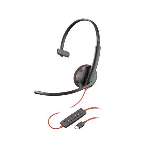 Poly UC Blackwire 3210 Mono Corded Headset | USB-C