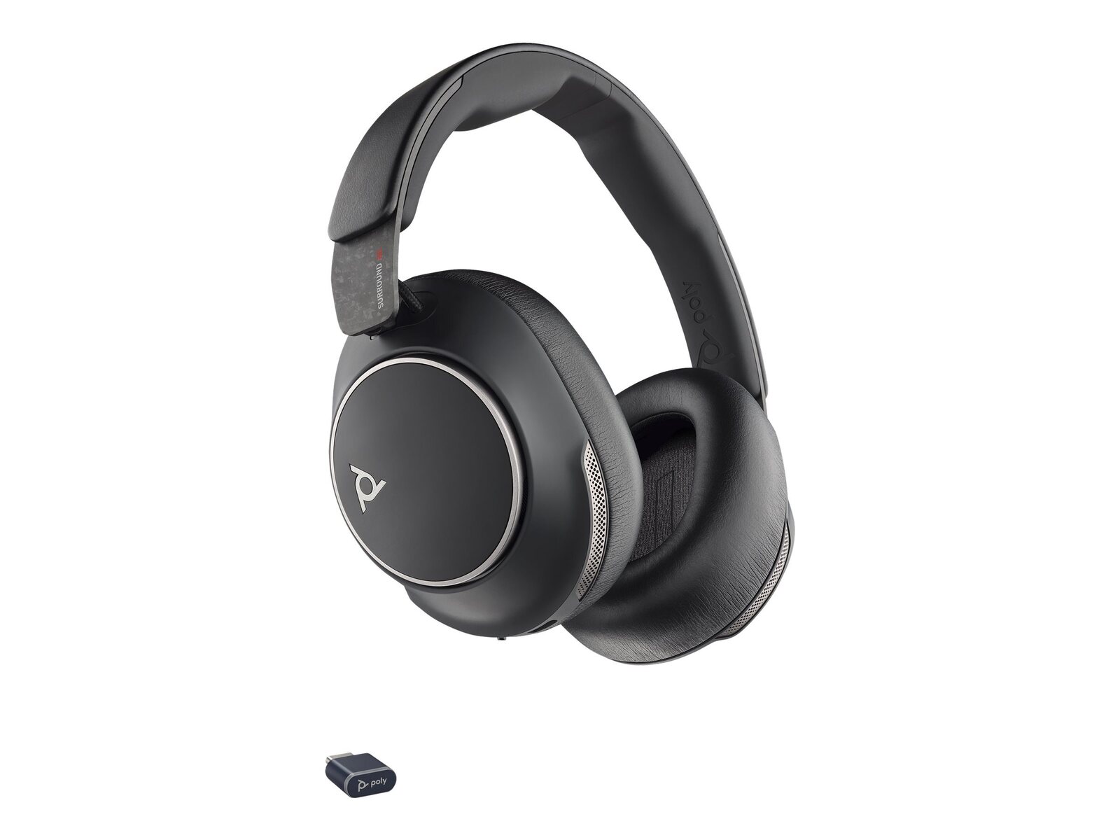 HP POLY VOYAGER SURROUND 80 UC USB-C/A ADAPTER / BLACK / BT700 USB-C DONGLE, 8G7T9AA