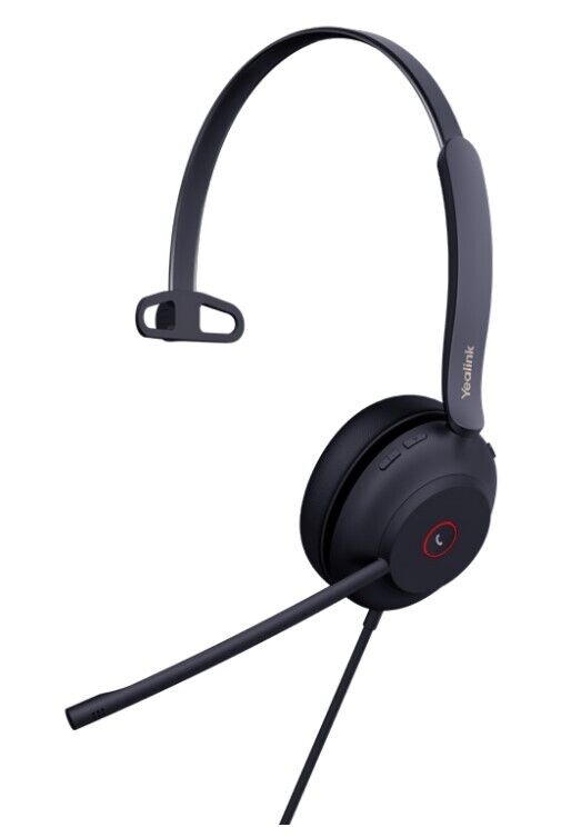 Yealink TEAMS-UH37-M USB Wired Headset, Mono, USB-A 2.0, 35mm Speaker